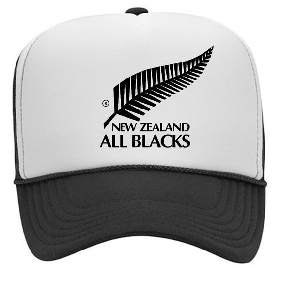 New Zealand All Blacks Rugby Foam Trucker Mesh Snapback Hat Cap - Picture 1 of 3